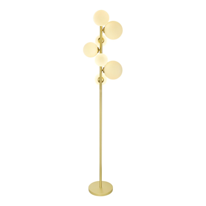 Brilagi - LED podna lampa MILLA 7xG9/3W/230V zlatna/bela