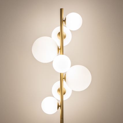 BRILAGI - LED podna lampa MILLA 7xG9/3W/230V zlatna/bela