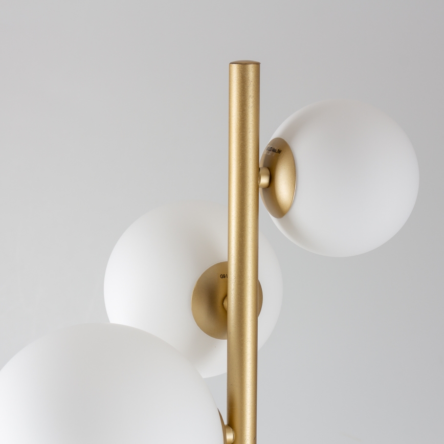 BRILAGI - LED podna lampa MILLA 7xG9/3W/230V zlatna/bela