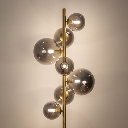 BRILAGI - LED podna lampa MILLA 7xG9/3W/230V zlatna/zadimljena
