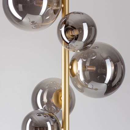BRILAGI - LED podna lampa MILLA 7xG9/3W/230V zlatna/zadimljena