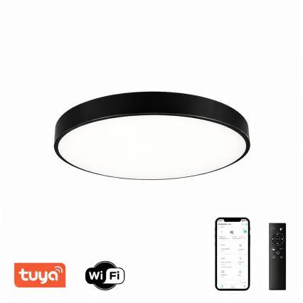 Brilagi - LED prigušiva stropna svetiljka POOL SMART LED/60W/230V 50 cm 3000-6000K Wi-Fi Tuya + daljinski upravljač crna