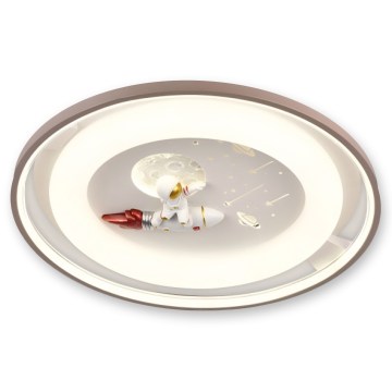 BRILAGI - LED Prigušiva dečija plafonjera ASTRO LED/75W/230V 3000-6000K Ø 50 cm + daljinski upravljač