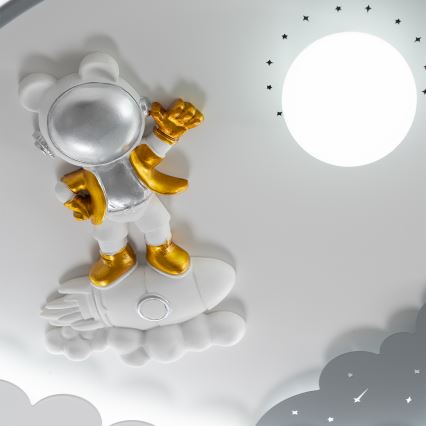 Brilagi - LED prigušiva dečije plafonsko svetlo ASTRO LED/68W/230V 3000-6000K prečnik 49 cm + daljinski upravljač