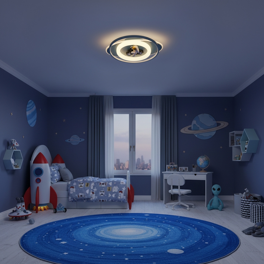 Brilagi - LED prigušiva dečije plafonsko svetlo ASTRO LED/68W/230V 3000-6000K + daljinski upravljač