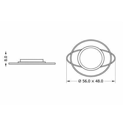 Brilagi - LED prigušiva dečije plafonsko svetlo ASTRO LED/68W/230V 3000-6000K + daljinski upravljač
