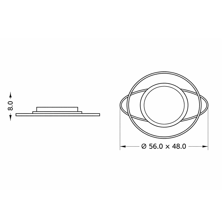 Brilagi - LED prigušiva dečije plafonsko svetlo ASTRO LED/68W/230V 3000-6000K + daljinski upravljač