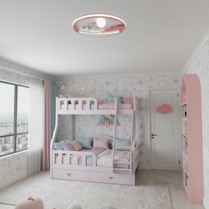 BRILAGI - LED prigušiva dečje plafonsko svetlo UNICORN LED/68W/230V 3000-6000K prečnik 49 cm + daljinski upravljač