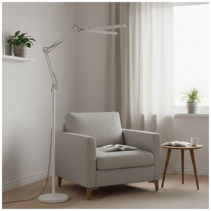 BRILAGI - prigušiva fleksibilna stojeća LED lampa VARIO LED/14W/230V 3000-6000K 157 cm bela