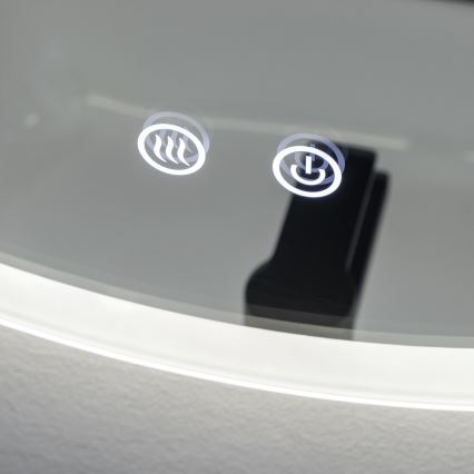 Brilagi - LED ogledalo za kupatilo CLARA ECO, grejano, LED/12W/230V, Ø 60 cm, IP44, CRI 90, prigušiva + CCT