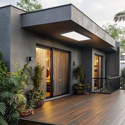 Brilagi - LED prigušiva kupatilska plafonska svetiljka FRAME SMART LED/96W/230V 120x60 cm 3000-6000K IP44 crna + daljinski upravljač