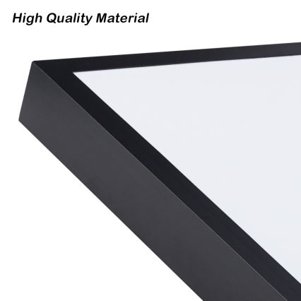 Brilagi - LED prigušiva kupatilska plafonska svetiljka FRAME SMART LED/96W/230V 120x60 cm 3000-6000K IP44 crna + daljinski upravljač