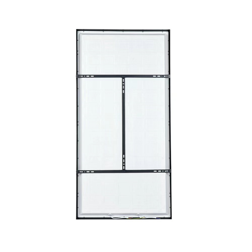 Brilagi - LED prigušiva kupatilska plafonska svetiljka FRAME SMART LED/96W/230V 120x60 cm 3000-6000K IP44 crna + daljinski upravljač