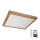 Brilagi - LED prigušiva kupatilska plafonska svetiljka WOODY FRAME LED/50W/230V hrast 60x60 cm 3000-6000K IP44 + daljinski upravljač