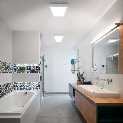Brilagi - LED prigušiva plafonska lampa za kupatilo FRAME SMART LED/50W/230V 120x30 cm 3000-6000K IP44 bela + daljinski upravljač