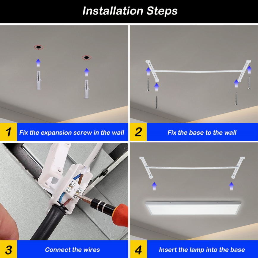 Brilagi - LED prigušiva plafonska lampa za kupatilo FRAME SMART LED/50W/230V 120x30 cm 3000-6000K IP44 bela + daljinski upravljač