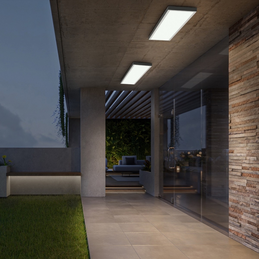 Brilagi - LED prigušiva plafonska lampa za kupatilo FRAME SMART LED/50W/230V 120x30 cm 3000-6000K IP44 bela + daljinski upravljač