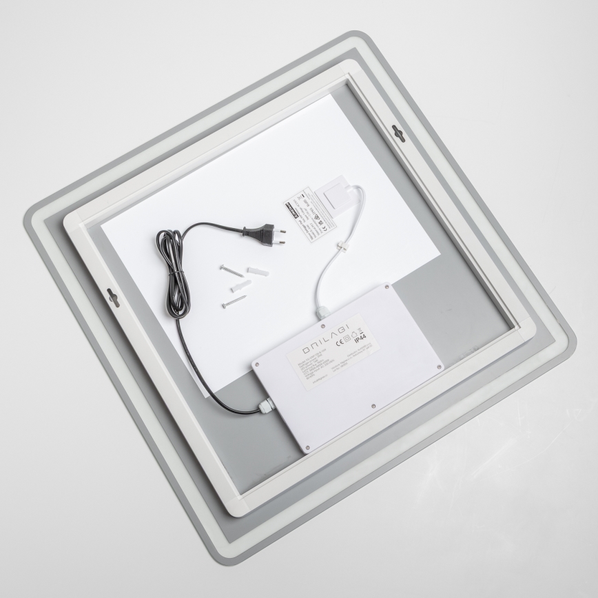 Brilagi - LED kupatilsko grejano ogledalo BELLA LED/16W/230V 60x60 cm IP44 CRI 90 prigušiva + CCT