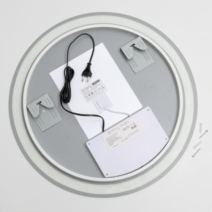 Brilagi - LED kupatilsko ogledalo sa grejanjem AVA ECO LED/11,5W/230V prečnik 60 cm IP44 CRI 90 prigušiva + CCT