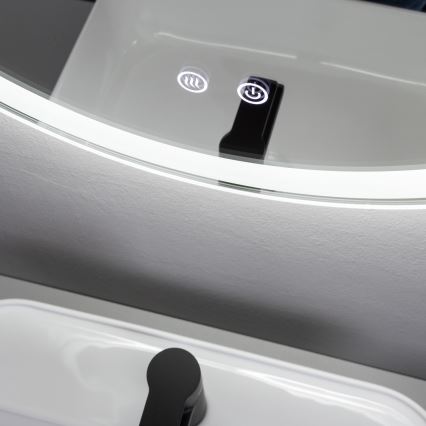 Brilagi - LED kupatilsko ogledalo sa grejanjem AVA ECO LED/11,5W/230V prečnik 60 cm IP44 CRI 90 prigušiva + CCT