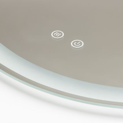 Brilagi - LED kupatilsko ogledalo sa grejanjem AVA ECO LED/11,5W/230V prečnik 60 cm IP44 CRI 90 prigušiva + CCT