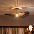 BRILAGI - LED prigušiva lampa CERIA BOHO 1xE27/60W/230V pr. 80 cm crna/smeđa