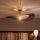 Brilagi - LED prigušiva lampa CERIA BOHO 1xE27/60W/230V pr. 80 cm crna/smeđa