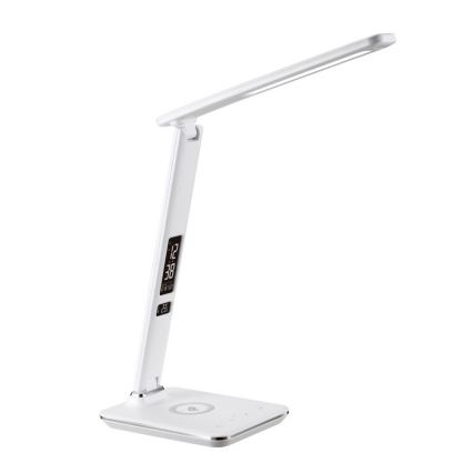 Brilagi - REGINA LED prigušiva stona lampa sa bežičnim QI punjenjem i USB priključkom, LED/8,5W/230V, bela
