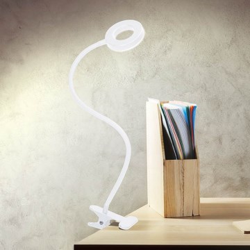 Brilagi - LED prigušiva lampa sa klipom ORBELA LED/8W/5V 3000/4000/5000K bela