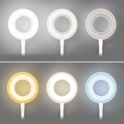 Brilagi - LED prigušiva lampa sa klipom ORBELA LED/8W/5V 3000/4000/5000K bela