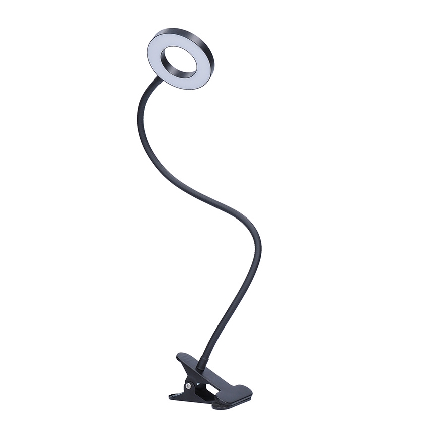 Brilagi - LED prigušiva lampa sa klipom ORBELA LED/8W/5V 3000/4000/5000K crna
