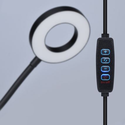 Brilagi - LED prigušiva lampa sa klipom ORBELA LED/8W/5V 3000/4000/5000K crna