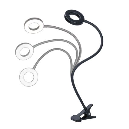 Brilagi - LED prigušiva lampa sa klipom ORBELA LED/8W/5V 3000/4000/5000K crna