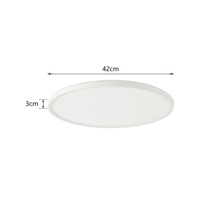 Brilagi - ULTRA SLIM LED prigušiva svetiljka sa senzorom pokreta i sumraka, 24W/230V, prečnik 42 cm + daljinski upravljač