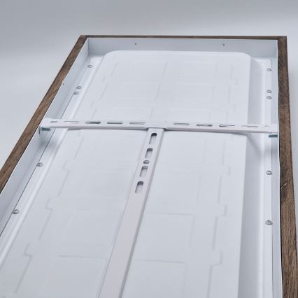 Brilagi - LED prigušiva kupatilsko plafonsko svetlo WOODY FRAME LED/50W/230V hrast-orah 120x30 cm 3000-6000K IP44 + daljinski upravljač