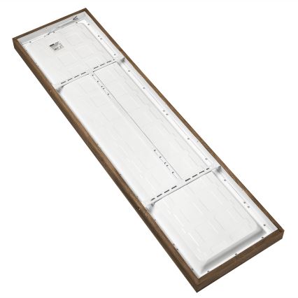 Brilagi - LED prigušiva kupatilsko plafonsko svetlo WOODY FRAME LED/50W/230V hrast-orah 120x30 cm 3000-6000K IP44 + daljinski upravljač