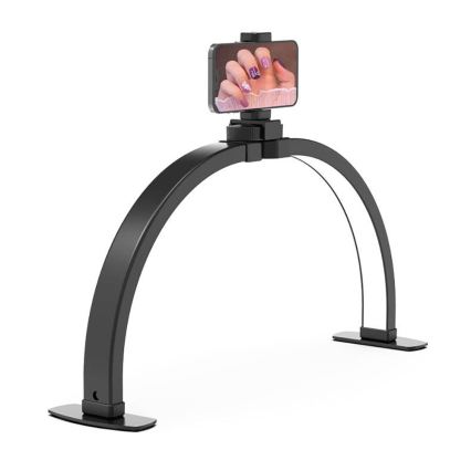 Brilagi - LED prigušiva lučna stona lampa sa držačem RADIO LED/25W/24/230V 3000/4000/6500K crna