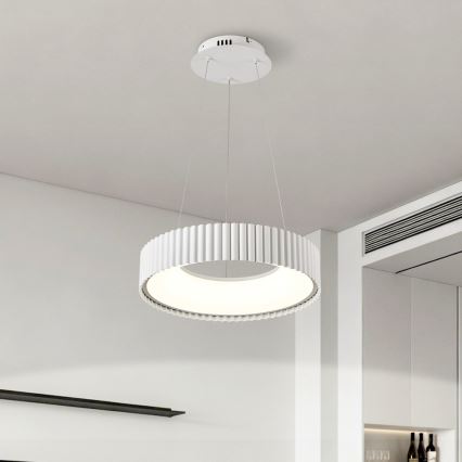 BRILAGI - LED prigušiva luster na sajli FALCON MODERN LED/30W/230V 3000-6000K prečnik 40 cm bela + daljinski upravljač