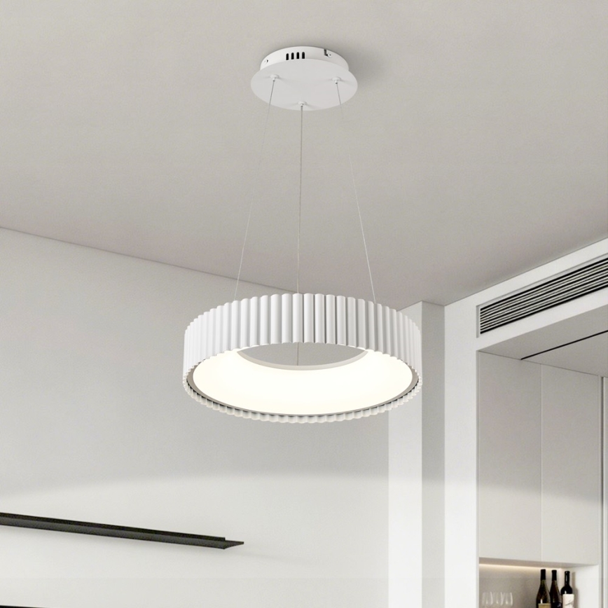 BRILAGI - LED prigušiva luster na sajli FALCON MODERN LED/30W/230V 3000-6000K prečnik 40 cm bela + daljinski upravljač