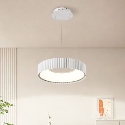 BRILAGI - LED prigušiva luster na sajli FALCON MODERN LED/30W/230V 3000-6000K prečnik 40 cm bela + daljinski upravljač