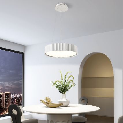 BRILAGI - LED prigušiva luster na sajli FALCON MODERN LED/30W/230V 3000-6000K prečnik 40 cm bela + daljinski upravljač