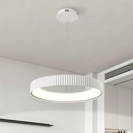 BRILAGI - LED prigušiva luster na sajli FALCON MODERN LED/54W/230V 3000-6000K prečnik 60 cm bela + daljinski upravljač