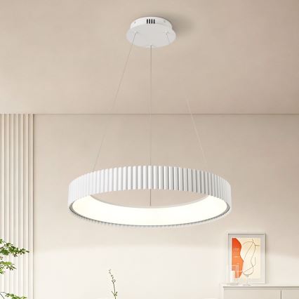 BRILAGI - LED prigušiva luster na sajli FALCON MODERN LED/54W/230V 3000-6000K prečnik 60 cm bela + daljinski upravljač