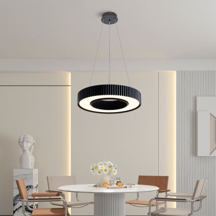 BRILAGI - LED prigušiva luster na sajli LUMIX LED/48W/230V 3000-6000K crna preč. 50 cm + daljinski upravljač