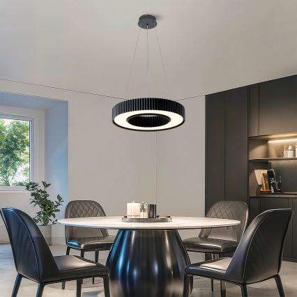 BRILAGI - LED prigušiva luster na sajli LUMIX LED/48W/230V 3000-6000K crna preč. 50 cm + daljinski upravljač