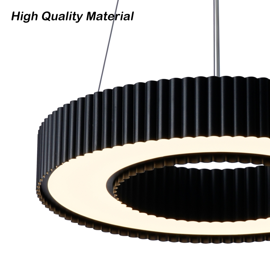 BRILAGI - LED prigušiva luster na sajli LUMIX LED/48W/230V 3000-6000K crna preč. 50 cm + daljinski upravljač