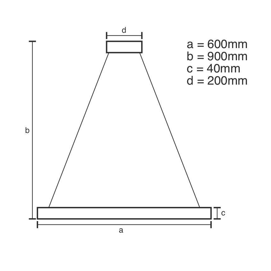 Brilagi - LED prigušiva viseća svetiljka na sajli CIRCLE LED/42W/230V 3000-6500K prečnik 60 cm + daljinski upravljač