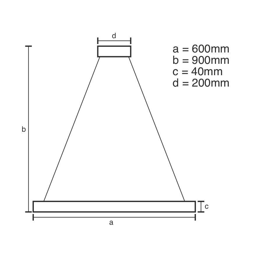 Brilagi - LED prigušiva luster na sajli CIRCLE LED/42W/230V 3000-6500K preč. 60 cm + daljinski upravljač