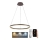 Brilagi - LED prigušiva luster na sajli CIRCLE LED/42W/230V 3000-6500K prečnik 60 cm braon + daljinski upravljač