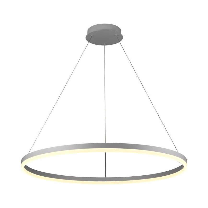 Brilagi - LED prigušiva luster na sajli CIRCLE LED/55W/230V 3000-6500K prečnik 80 cm bela + daljinski upravljač